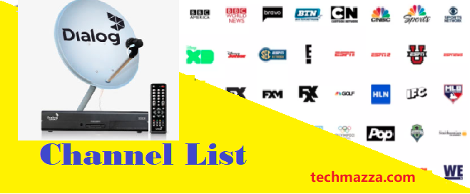 Dialog TV channel lists with channel number [2023]